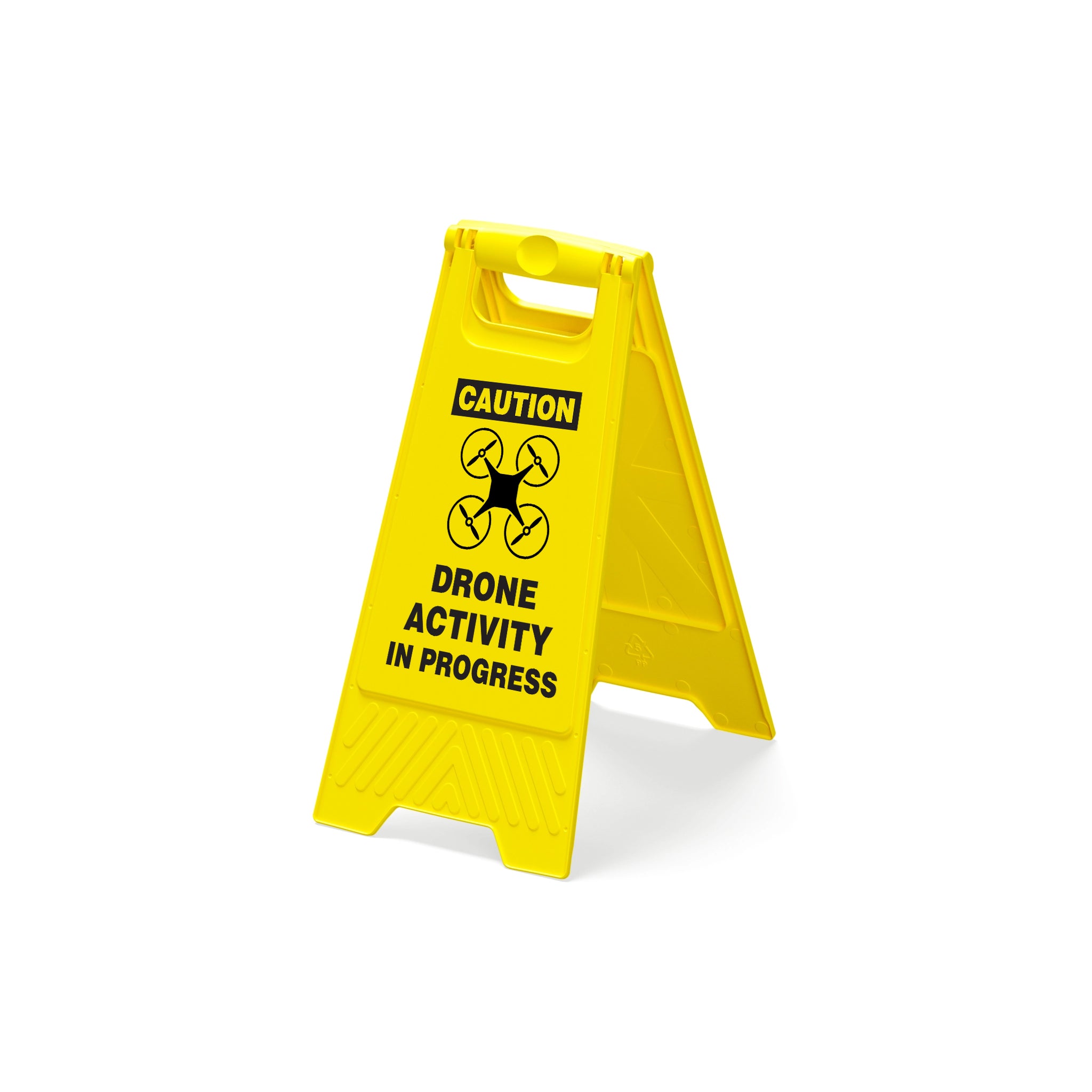 Caution Drone Activity In Progress Warning A-Frame Sign | DIYFPV.COM
