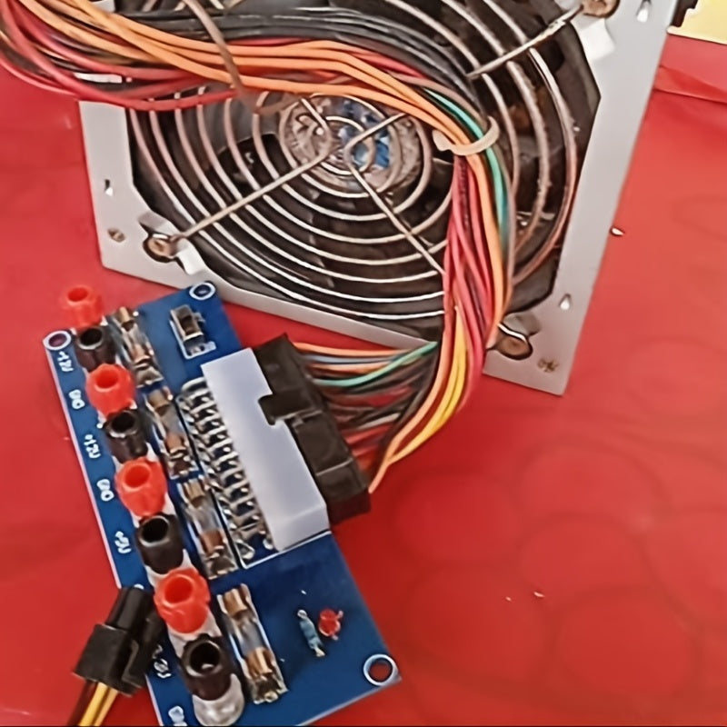Computer Chassis Power Plug 24 Pin ATX Power Supply Breakout Adapter Module - Transfer Desktop ...